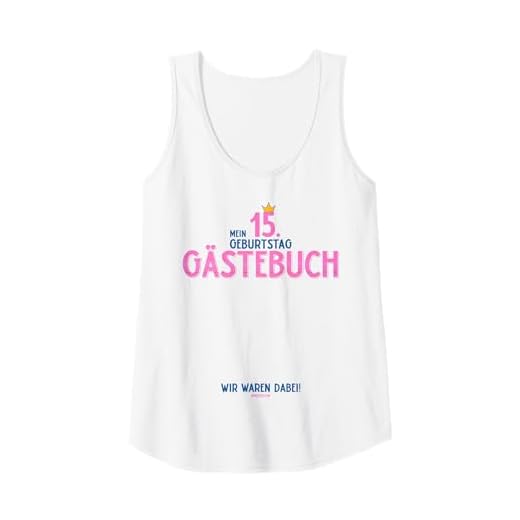 Mujer Libro de visitas para 15 cumpleaños, regalo para mujeres [2020] Camiseta sin Mangas