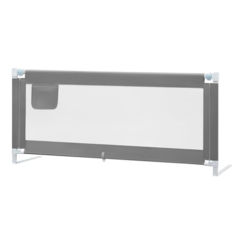 WOLTU Bettgitter 200 cm, Höhenverstellbares Bettschutzgitter 69–87 cm,...