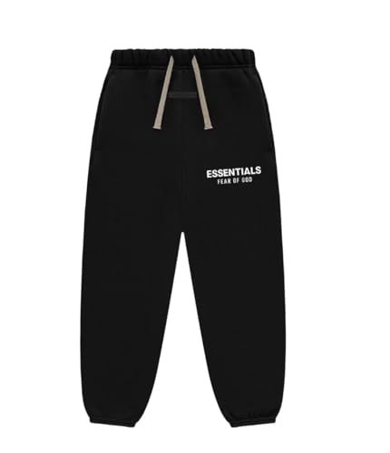 Villeion Styles Kids Essentials F.O.G Sweatpants (US, Alpha, X-Large, Regular, SS24 Black)