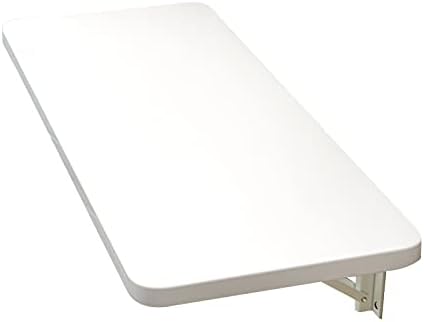 Foldable Wall Mounted Table Space Saving Workbench for Kitchen Balcony or Apartment White 60x30cm Ideal for JNHWll Spaces Versatile & Practical