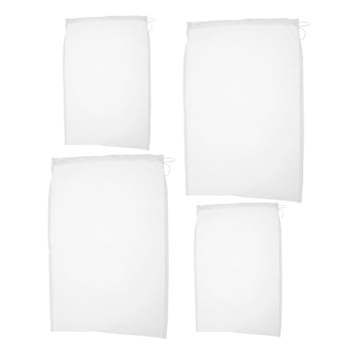 Garneck High Performance Nylon Filter Bag Set 4pcs Tea Strainer Wine Filter for Home Use