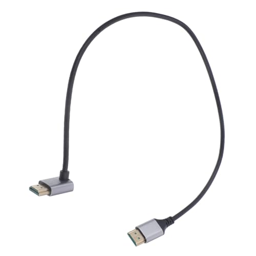 Veemoon 0.5m Video Cable Male to Male Angled Cord for Monitors and Tvs High-Speed Data Transfer Flexible Design for Tight Spaces Accessory