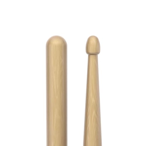 Image of ProMark Rebound 5AB Hickory Drumsticks - Crafted for Resilience and Precision - Acorn Wood Tip for Larger Sweet Spot - 1 Pair