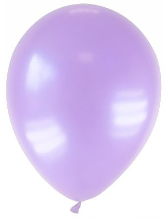 12 Ballons métallisés parme 28 cm - Violet - Taille Unique