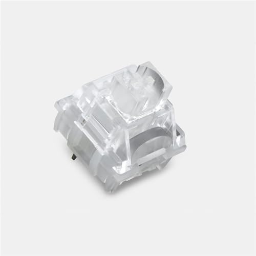 Metrickeys TTC Frozen Silent V2 Switch, Transparent RGB Pre-Lubed Silent Linear Mechanical Keyboard Switch(70PCS)