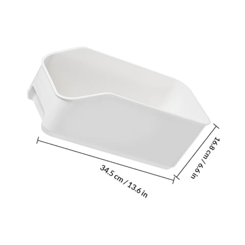 Boîte de rangement sans bavure en plastique blanc à surface lisse - 2