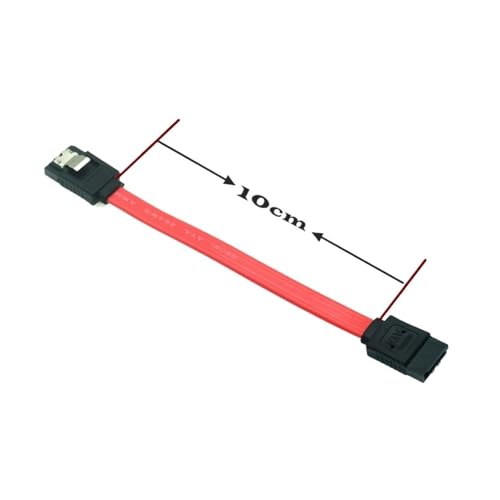 Cable corto SATA rojo 10 cm para HDD SSD DVD-ROM miniatura 6