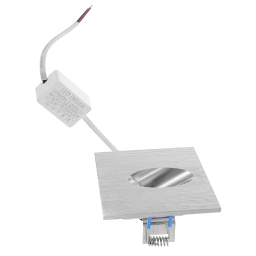 Lámpara de pared LED empotrada de aluminio y luz fría 6000K para escaleras y pasillos interiores