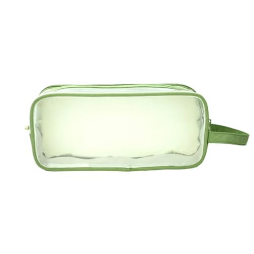 大容量ペンシルケース2コンパートメントトラベルペンシルオーガナイザーバッグライトウェイトスルーペンパウチ2レイヤーペンシルバッグ