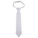 Boy's White Satin First Communion Tie with Embroidered Chalice