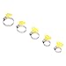 Key Hose Clamp Gear Clamp Stainless Steel Reusable Adjustable Pipe Clamp for Automotive Industrial Marine Household Use 44 Pcs Yellow Silver 10 38mm Size Set