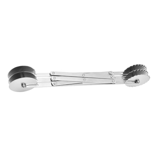 Cortador de ajustable – Rodillo de pizza y pastel para hornear | Cortador de extensible, cortador de de 3/7 ruedas de acero inoxidable ajustable, rueda de corte de raviolis, para gofres