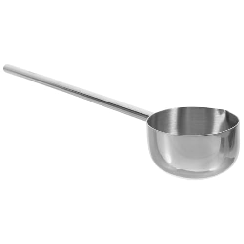 DOITOOL ステンレス製ホットオイルポット 長柄付きクイック加熱ミニ調理器具 小容量一人用キッチン鍋 家用ソースパン