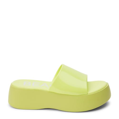 BEACH by Matisse Womens Solar Platform Slide Casual Sandals Casual Mid Heel 2-3" - Green2