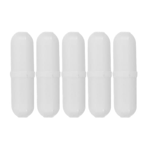 GAROZATION Barra Agitadora Magnética de Ptfe Ovalada 5 Piezas (b7*30mm) para Laboratorio, Varilla Mezcladora Química Resistente y Compacta, Agitador Magnético de Laboratorio Reutilizable