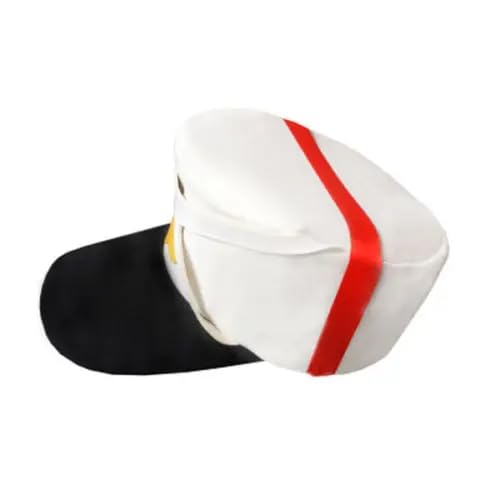 Shopular Cosplay White Hat Cap Halloween Costumes Handmade Props Anime Merch