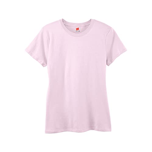 Image of Hanes Women's Perfect-T Crewneck T-Shirt, Lightweight Cotton Short Sleeve Tee for Women