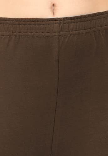 Image of POPOLO Women's Super Soft Ankle Length Cotton Lycra Solid Stretchable Legging