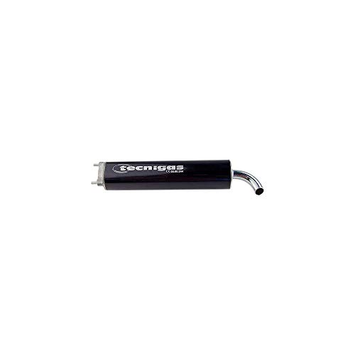Cartucho Tecnigas Next R de aluminio negro con fijación de 3 tornillos y boca de 40 mm