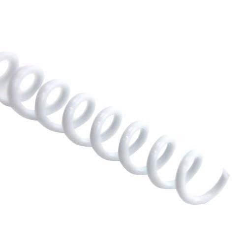 Mybinding 4 To 1 Pitch Spiral Binding Coil - 30 Sheets - 6 Milimeter Diameter, White, Qty 100 (P101-06-12) #TOP1