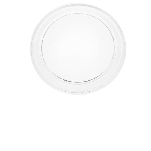 DECHOUS Bandeja de Vidrio para Microondas Base Plana y Superficie Lisa, Plato Giratorio Práctico para Uso en Hornos y Cocinas