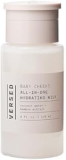 Versed Baby Cheeks Hydrating Milk Facial Toner - Gently Tone, Hydrate and Help Restore Skin?s Natural pH Balance with Nourishing Amino Acids, Vitamins and Minerals - Vegan (120ml)