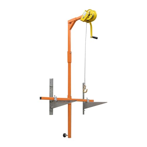 Herramientas de elevación portátiles para unidades de aire acondicionado, grúa de manivela con soporte resistente y cabrestante de 10 m para unidades de 3/5 Hp
