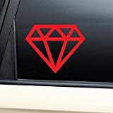 Nashville Decals Diamond Vinyl Decal Laptop Car Truck Bumper Window Sticker - Red