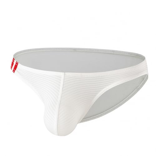 Sexy Low Rise Briefs Men Striped Bulge Pouch Underwear Gay Lingerie Bikini3