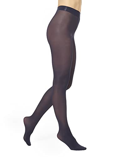 Image of HUE Women's Opaque Sheer to Waist Tights 40 Denier Soft High Waist Pantyhose
