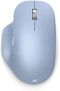 Microsoft Bluetooth Ergonomic Mouse - Pastel Blue - with comfortable Ergonomic design, thumb rest, up to 15months battery life. Works with Bluetooth enabled PCs/Laptops Windows/Mac/Chrome computers
