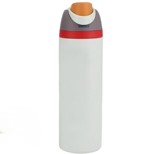 Image of LHOTSE FreeSip Gym Water Bottle with Straw & Spout | Leakproof Stainless Steel Sports Bottle for Workout, Fitness Training & Exercise Hydration (Grey, 960 ML)