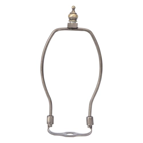 SHINEOFI Soporte para Pantalla de Lámpara con Marco de Cuerno, Accesorio de Arpa de Bronce de 7 Pulgadas, Material de Hierro, Fácil Instalación, Decoración Del Hogar
