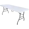 6 Feet Adjustable Height Nesting Folding Table 24, 29, 36 Countertop Level Foldable Utility Table for Kitchen, Events, Garage, and Workspace - Perfect for Indoor/Outdoor Use