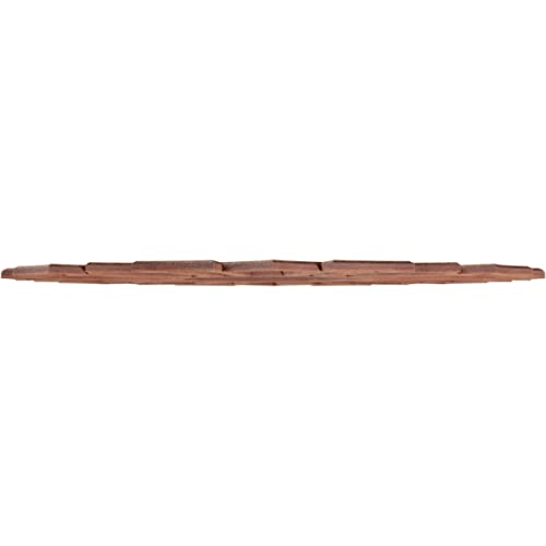 Image of Ekena Millwork 16 inchOD x 5 5 /8 inchID x 3 /8 inchT Augustus Wood Fretwork Pierced Ceiling Medallion, Walnut
