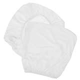 EXQUIMEUBLE Stretchhusse Stuhlbezug Teiliges aus Polyester Elastisch Abnehmbar Waschbar Weiße Stuhl Schoner für Bürostühle Esszimmer Bankett Party Hochzeit