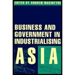 Paperback Business and Government in Industrialising Asia Book