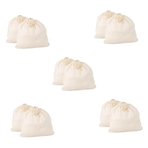 DOITOOL 5 Juegos Bolsa De Filtro Paños De Queso Para Colar Filtro Colador De Yogur Bolsas De Leche Para Colar Paño Colador Bolsas De Filtro Para Colar Beige Algodón 2 Piezas * 5