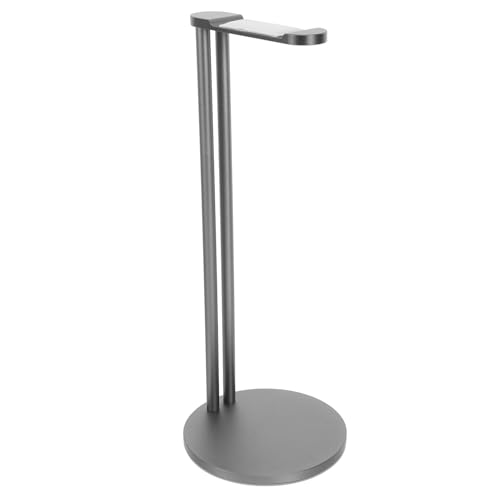 CRAFTHROU Soporte Para Auriculares Multifunional Organizador De Auriculares De Escritorio Soporte Para Cascos Diadema Estante De Almacenamiento Para Auriculares Color Plateado