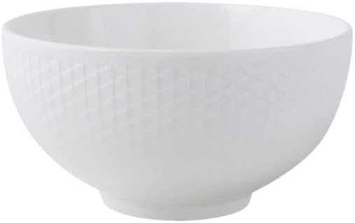 Ceramic Surface Bowls Household Rice Salad Grid Patterned Soup Restaurant Tableware