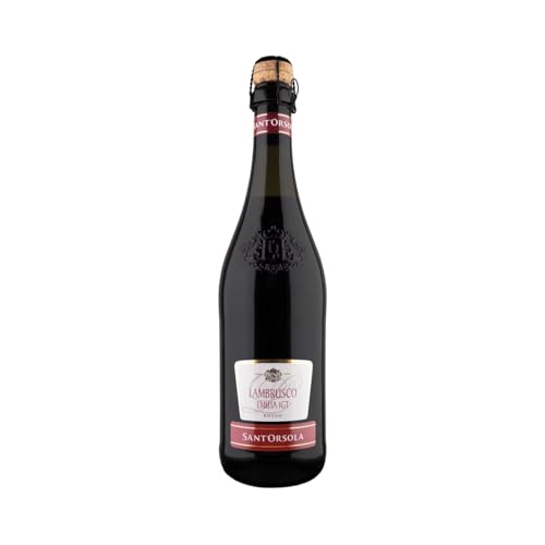 SANT'ORSOLA Italienischer Roséwein vom Typ Lambrusco mit IGT Emilia Lambrusco SANT'ORSOLA Flasche 75 cl. 4er Pack