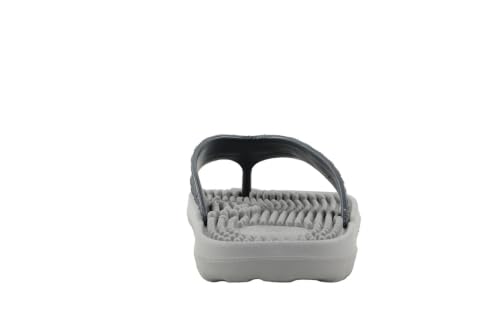 Image of Bata Men's Massaging Flip Flops, Grey