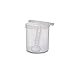 Price comparison product image 3 x 500ml Plastic Storage Jar With Screw Top Lids Airtight Food Storage Containers With Spoon For Kitchen, Herb, Spices, Sweets Clear Canister pots