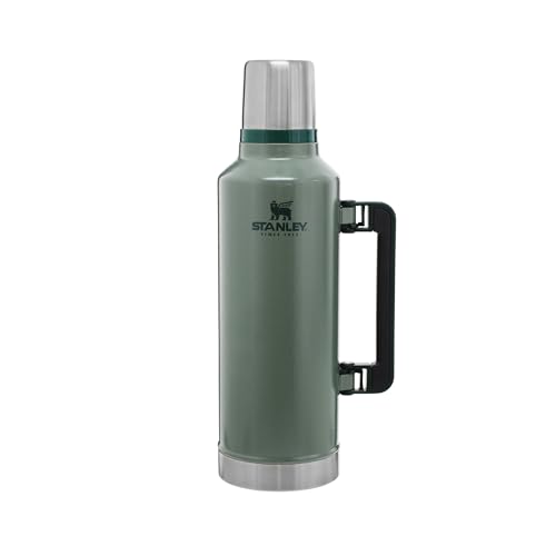 Stanley Classic Legendary Thermosflasche 2.3L - Thermos Hält 48 Stunden Heiß Oder Kalt - Edelstahl Thermoskanne - BPA-Frei - Spülmaschinenfest - Hammertone Green