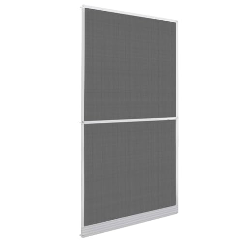 vidaXL Mosquitera Fija Puertas Abatibles Blanca 120x240cm Malla Anti Mosquitos