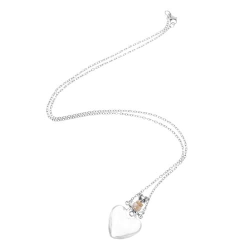 BESPORTBLE Collar Mujer Con Colgante Vial Forma De Corazón...