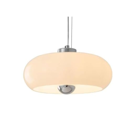 Lámpara colgante para comedor y dormitorio que crea ambientes cálidos con cristal crema