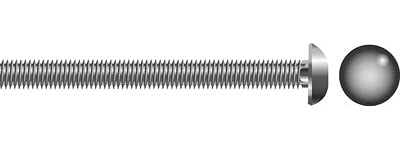 Tornillos de carrocería Seachoice de acero inoxidable de 3/8-16 x 3 pulgadas