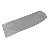 DIYEAH Funda Plegable para Escalera de Mano 50x195x12 Cm, Cubierta Gris de Tela Oxford 210d Resistente al Polvo y Lluvia, Protector Portátil para Jardín, Patio y Garaje