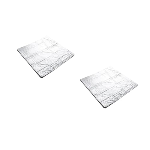 MUCKLILY 2pcs Heated Bed Insulation Foil Self-adhesive Insulation Mat Sticker Hotbed Thermal Pad for Printing Providing 